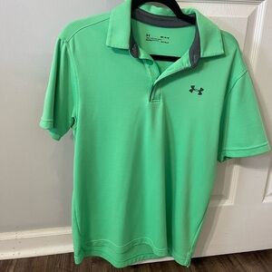 Under Armour Men's Bright Green Polo